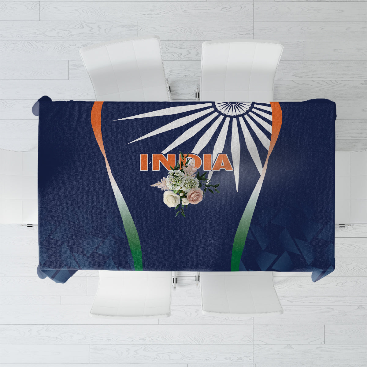 India Cricket World Cup 2024 Tablecloth Men In Blue Dynamic - Wonder Print Shop