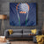 India Cricket World Cup 2024 Tapestry Men In Blue Dynamic - Wonder Print Shop