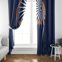 India Cricket World Cup 2024 Window Curtain Men In Blue Dynamic - Wonder Print Shop