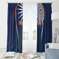 India Cricket World Cup 2024 Window Curtain Men In Blue Dynamic - Wonder Print Shop
