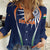 India Cricket World Cup 2024 Women Casual Shirt Men In Blue Dynamic - Wonder Print Shop