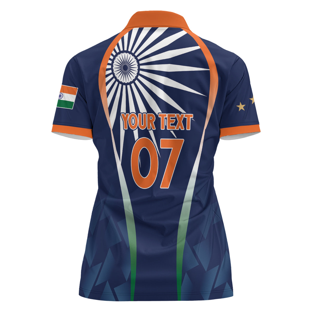 India Cricket World Cup 2024 Women Polo Shirt Men In Blue Dynamic - Wonder Print Shop