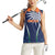 India Cricket World Cup 2024 Women Sleeveless Polo Shirt Men In Blue Dynamic - Wonder Print Shop