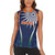 India Cricket World Cup 2024 Women Sleeveless Polo Shirt Men In Blue Dynamic - Wonder Print Shop