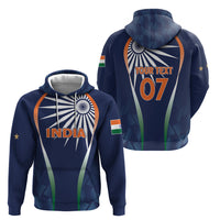 India Cricket World Cup 2024 Zip Hoodie Men In Blue Dynamic - Wonder Print Shop