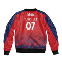 England Cricket World Cup 2024 Bomber Jacket Seamless Inspiration LT7 - Wonder Print Shop