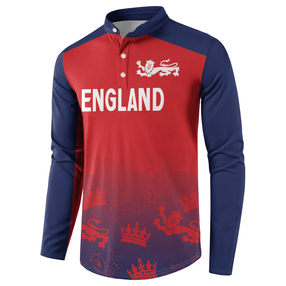 England Cricket World Cup 2024 Button Sweatshirt Seamless Inspiration LT7 - Wonder Print Shop
