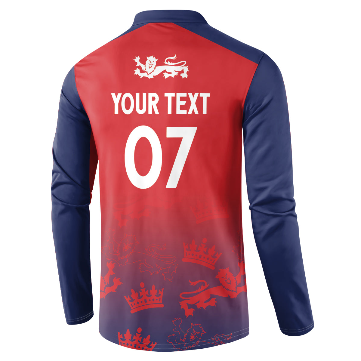 England Cricket World Cup 2024 Button Sweatshirt Seamless Inspiration LT7 - Wonder Print Shop