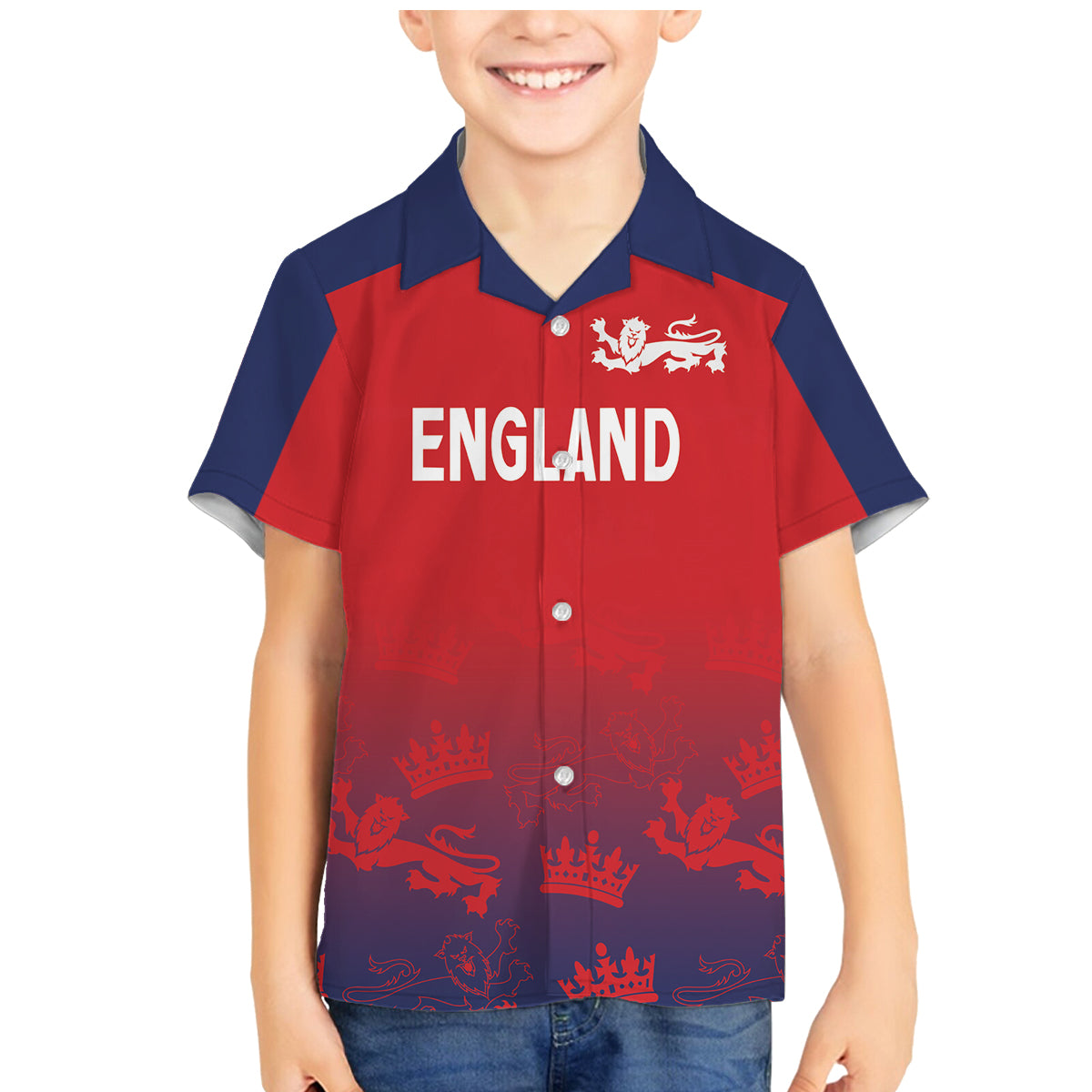 England Cricket World Cup 2024 Family Matching Mermaid Dress and Hawaiian Shirt Seamless Inspiration LT7 - Wonder Print Shop