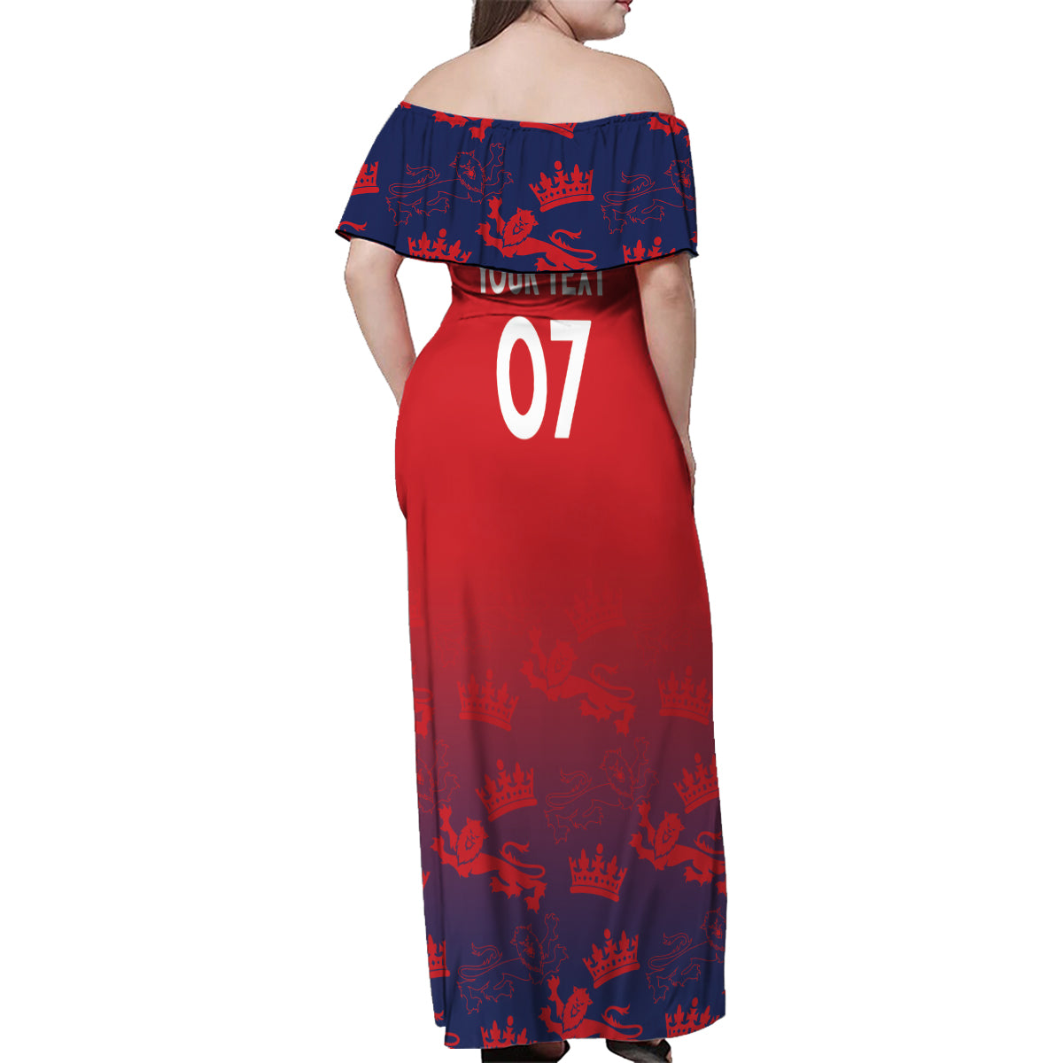 England Cricket World Cup 2024 Family Matching Off Shoulder Maxi Dress and Hawaiian Shirt Seamless Inspiration LT7 - Wonder Print Shop