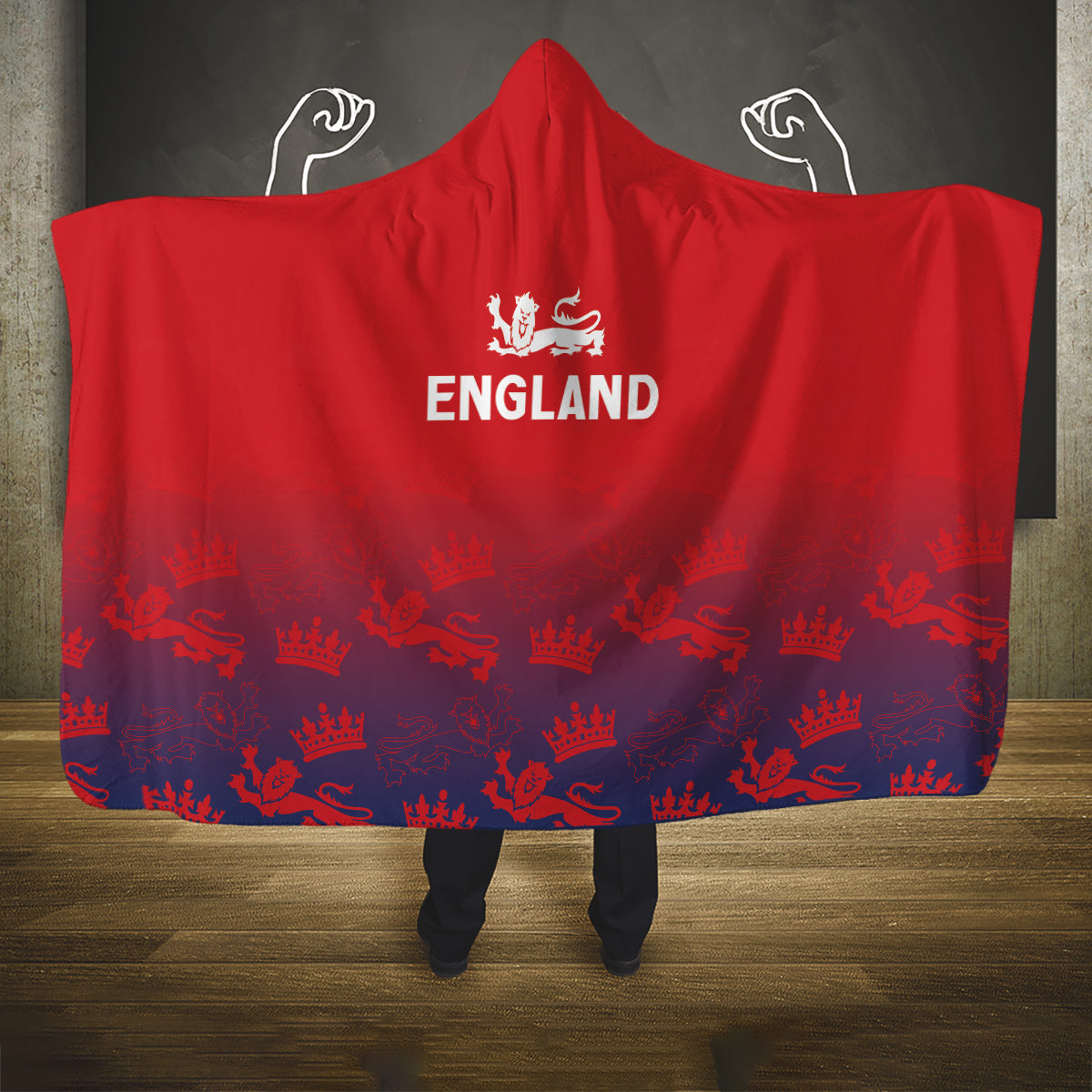 England Cricket World Cup 2025 Hooded Blanket Seamless Inspiration