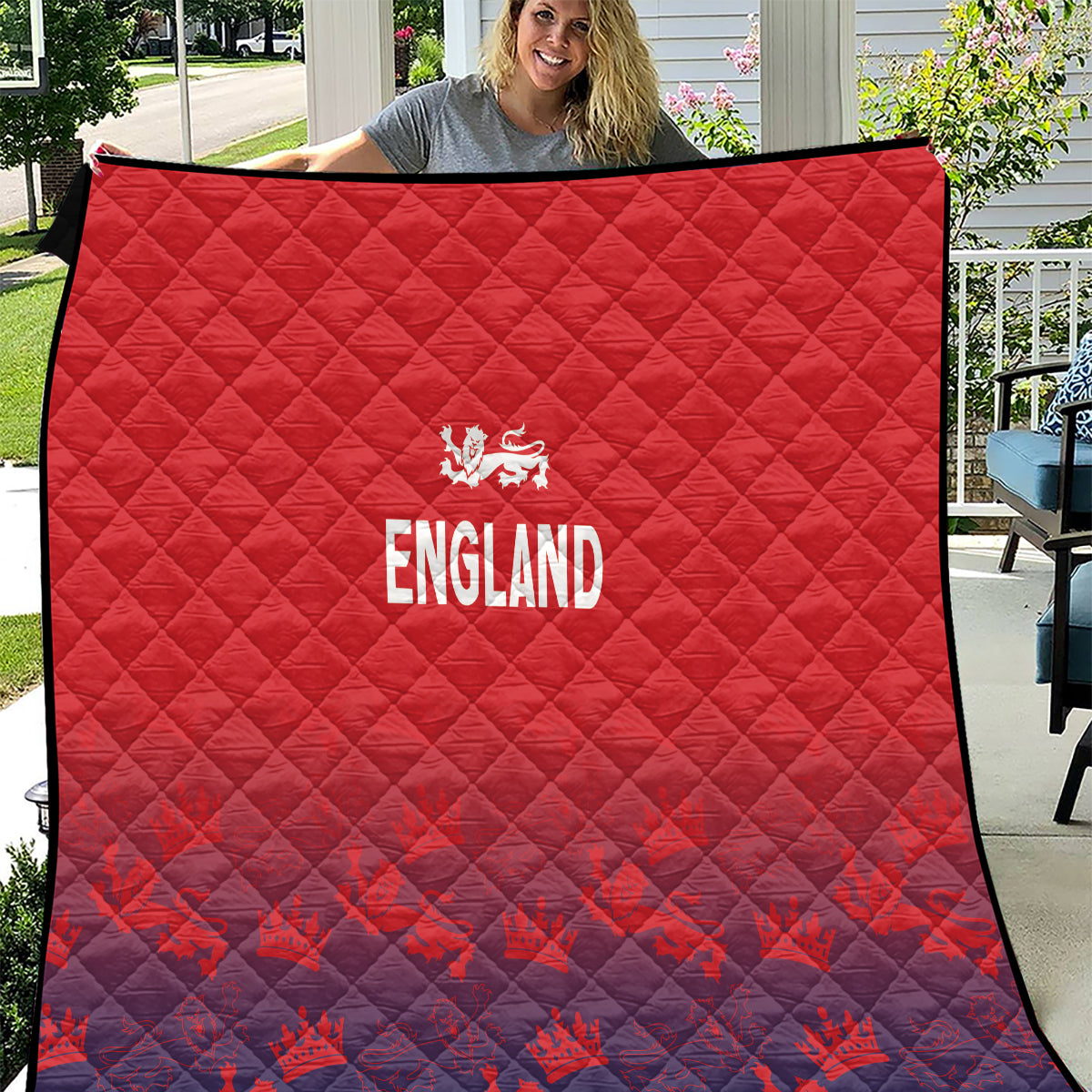 England Cricket World Cup 2024 Quilt Seamless Inspiration - Wonder Print Shop