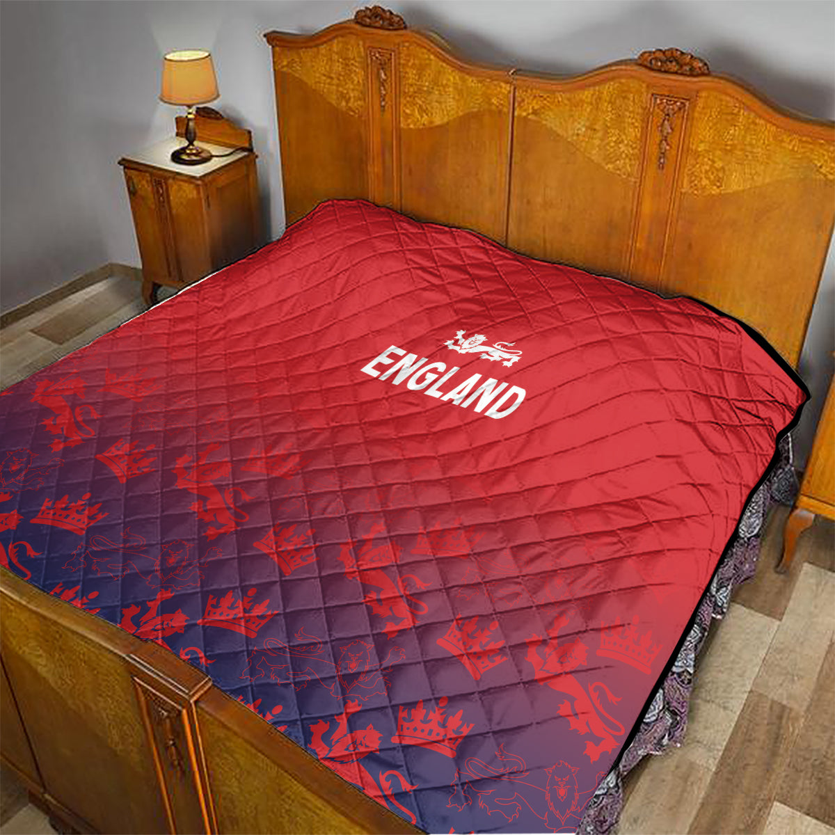 England Cricket World Cup 2024 Quilt Seamless Inspiration - Wonder Print Shop