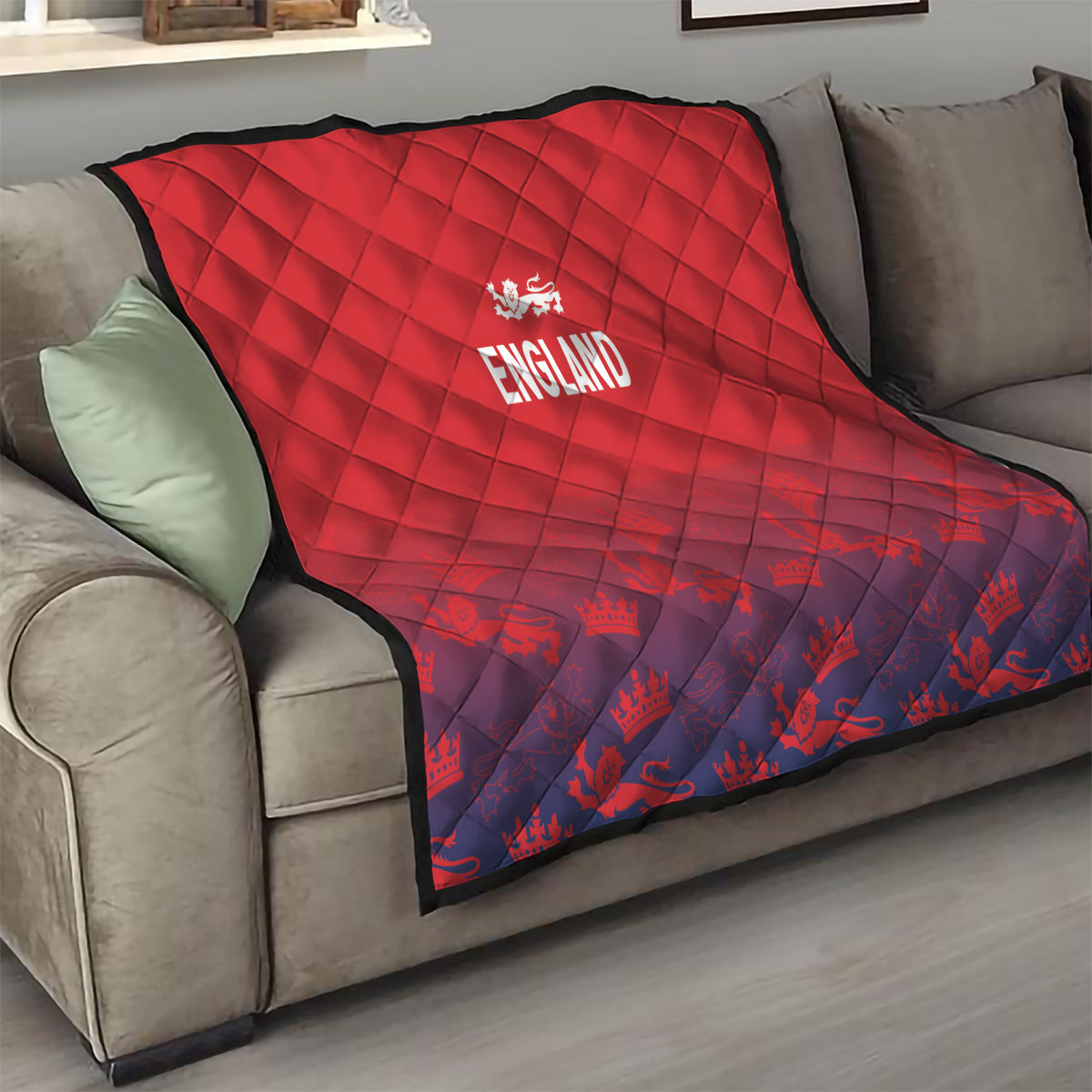 England Cricket World Cup 2024 Quilt Seamless Inspiration - Wonder Print Shop