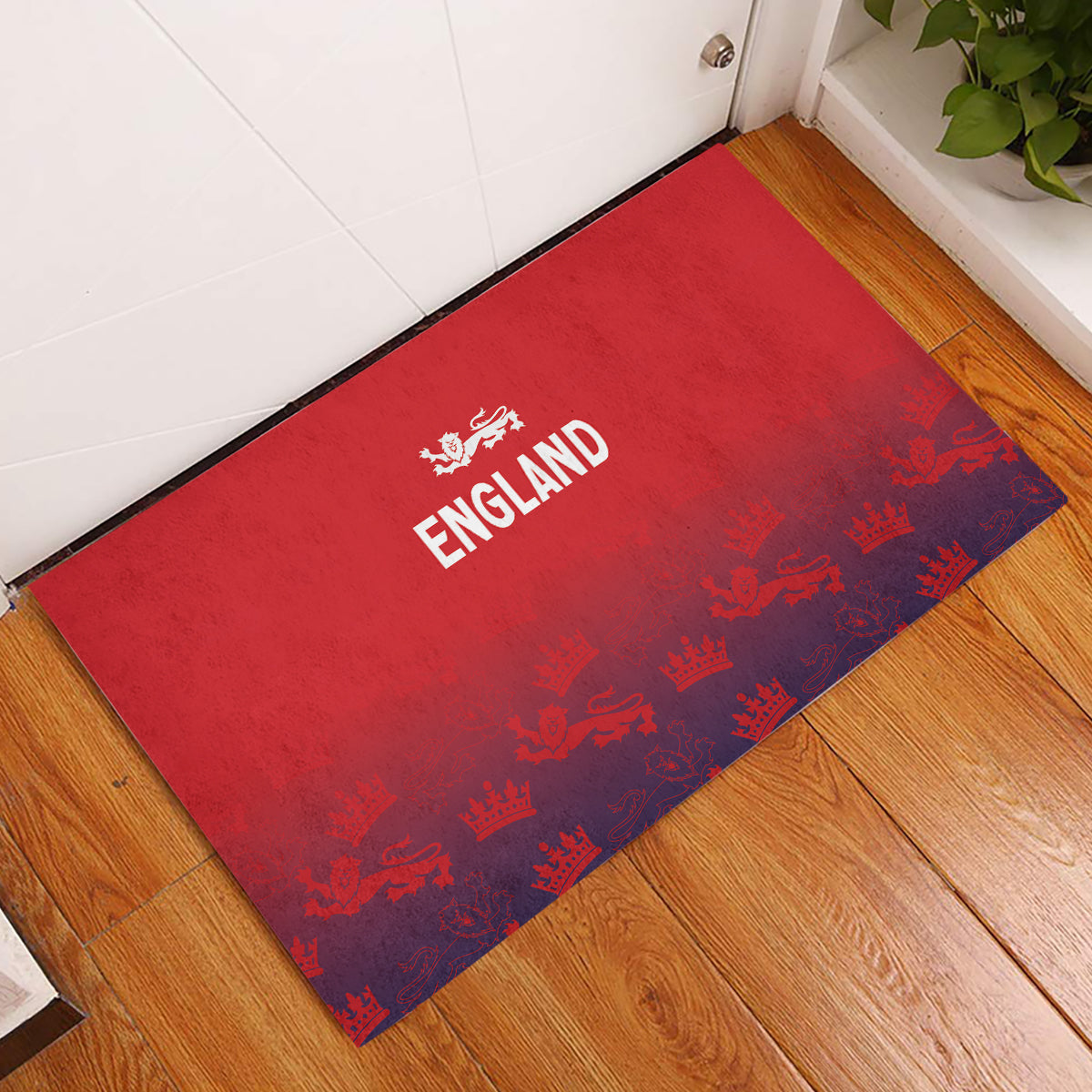England Cricket World Cup 2024 Rubber Doormat Seamless Inspiration - Wonder Print Shop