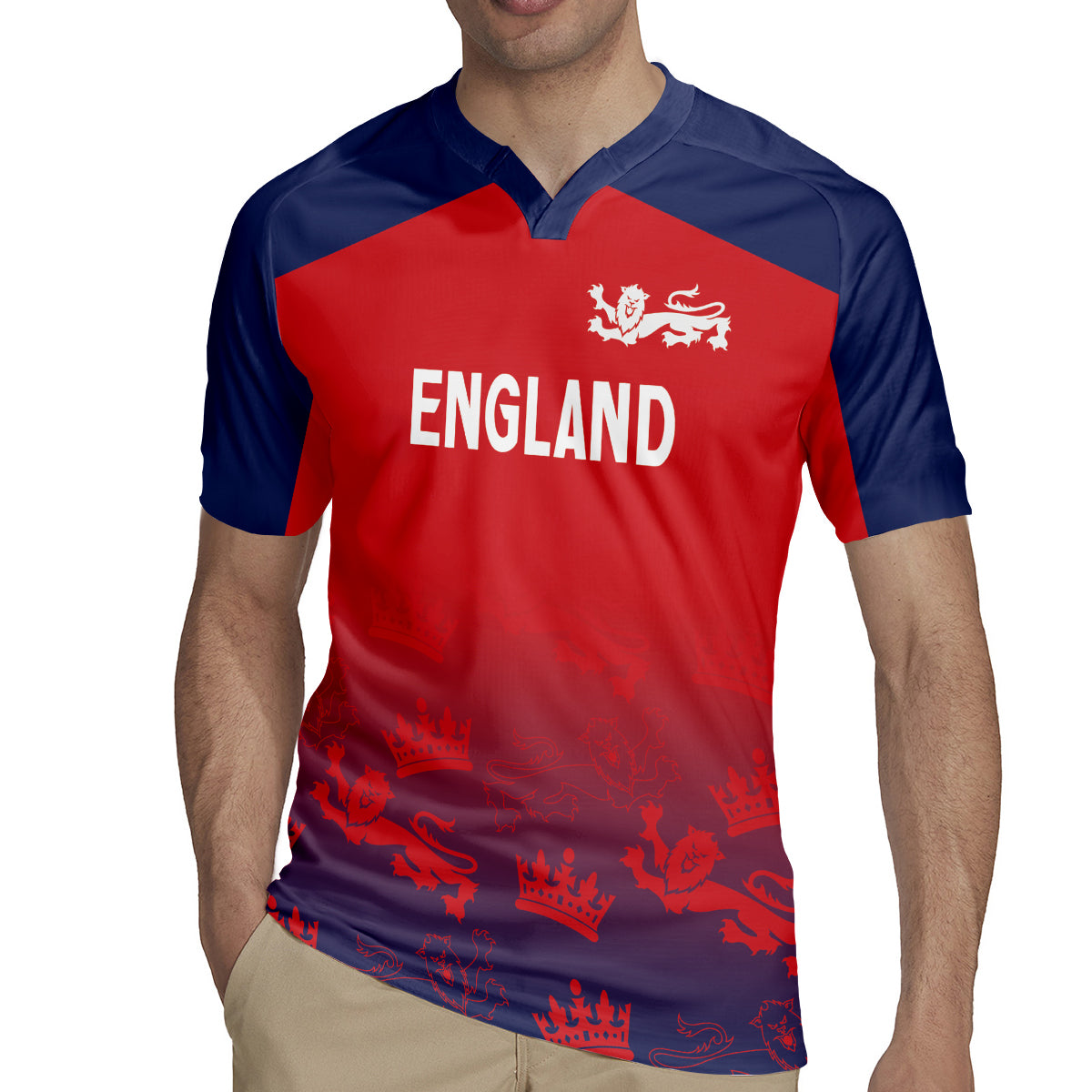England Cricket World Cup 2024 Rugby Jersey Seamless Inspiration - Wonder Print Shop