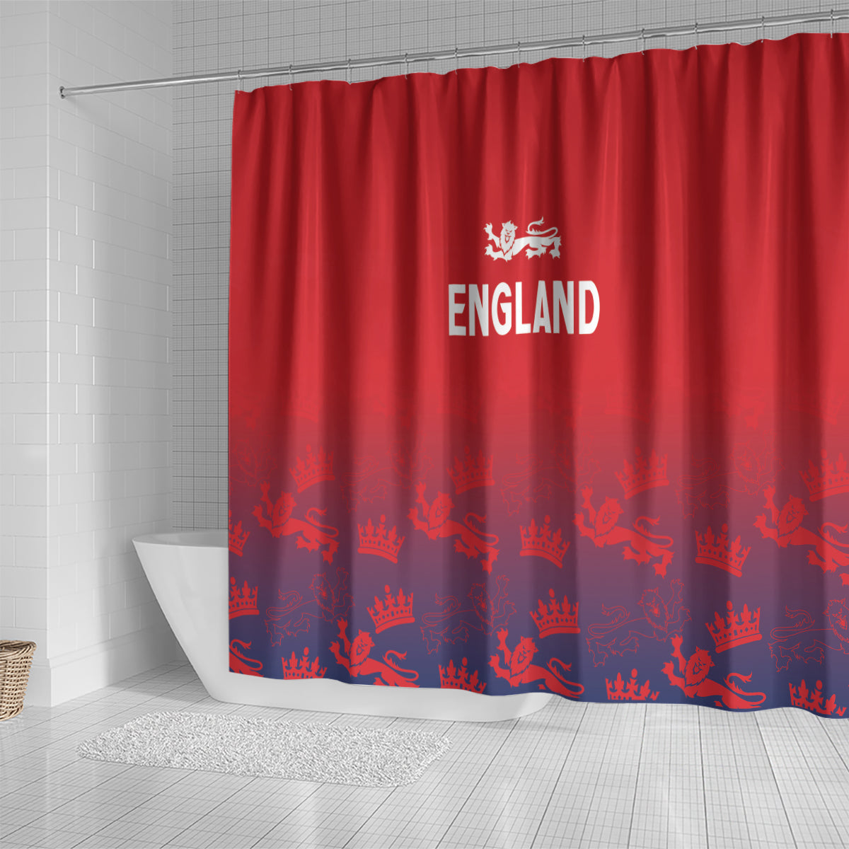 England Cricket World Cup 2025 Shower Curtain Seamless Inspiration