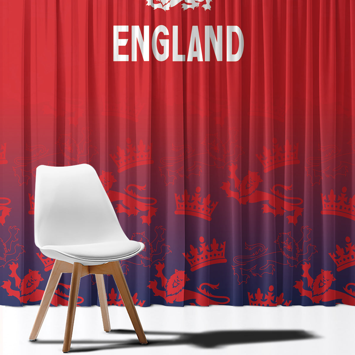 England Cricket World Cup 2024 Window Curtain Seamless Inspiration - Wonder Print Shop