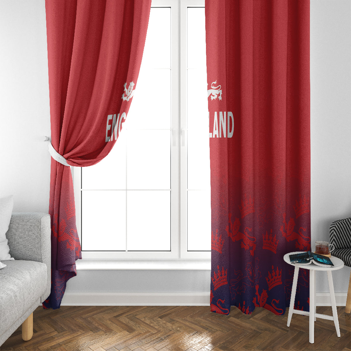England Cricket World Cup 2024 Window Curtain Seamless Inspiration - Wonder Print Shop
