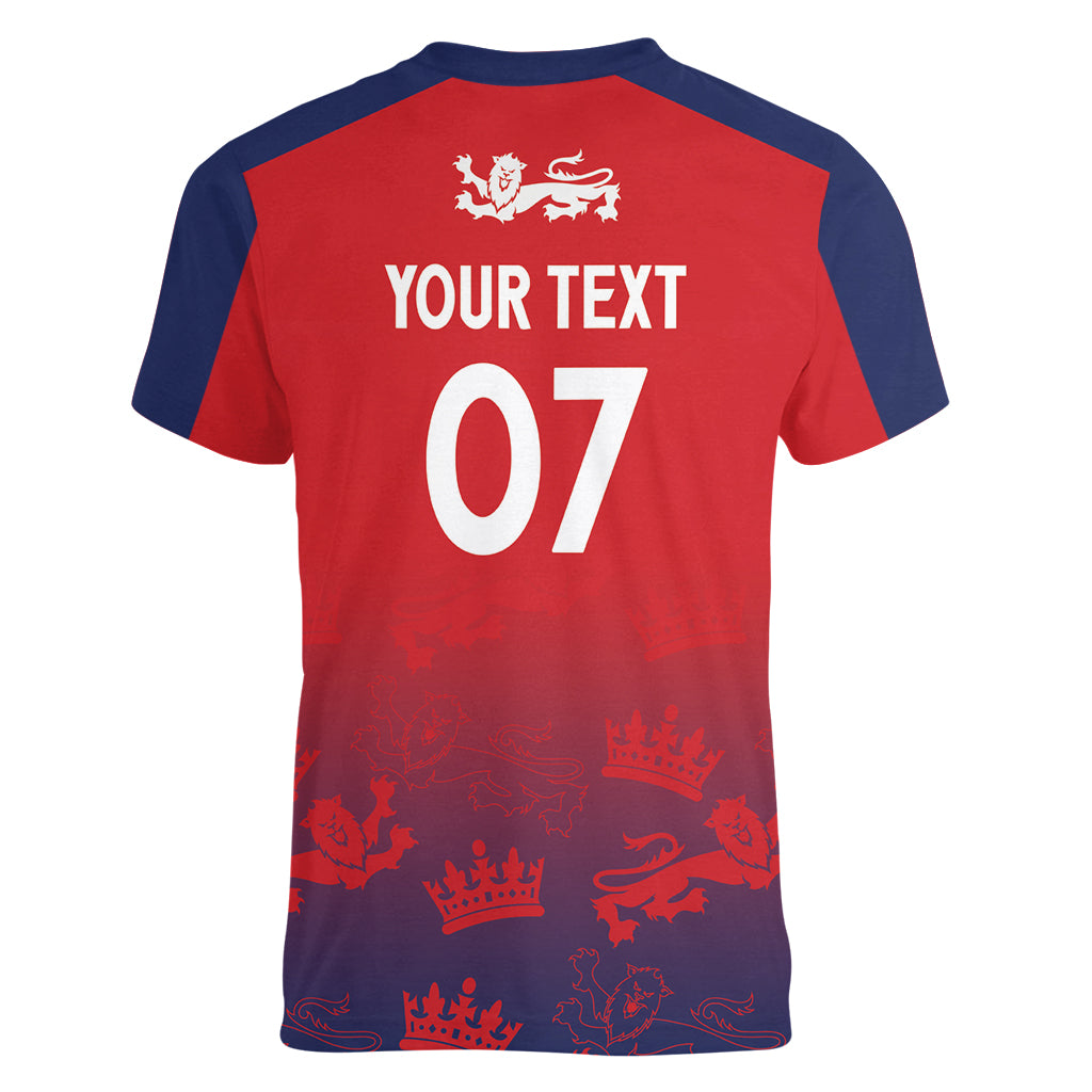 England Cricket World Cup 2024 Women V-Neck T-Shirt Seamless Inspiration - Wonder Print Shop