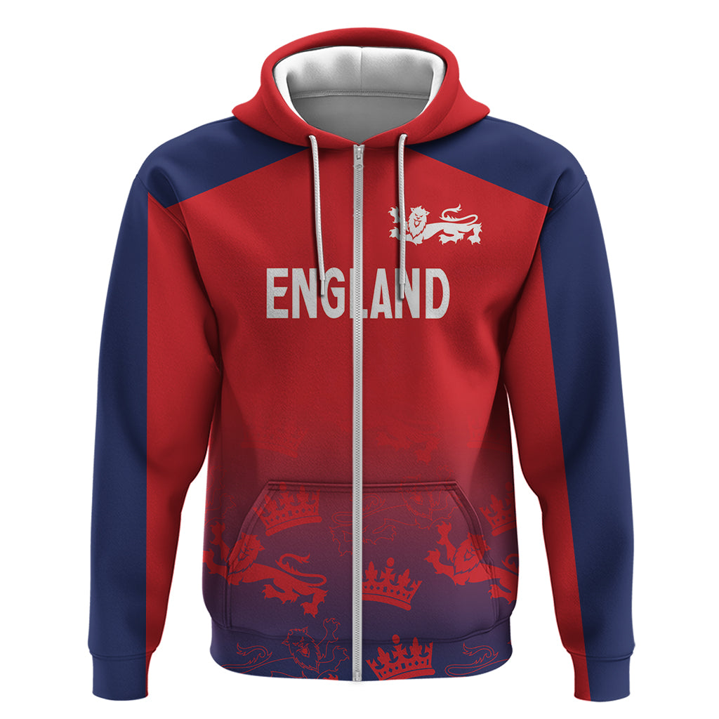 England Cricket World Cup 2024 Zip Hoodie Seamless Inspiration - Wonder Print Shop