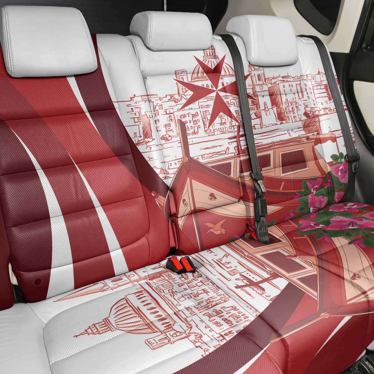 Inhobbok Malta Back Car Seat Cover Valetta Scenery