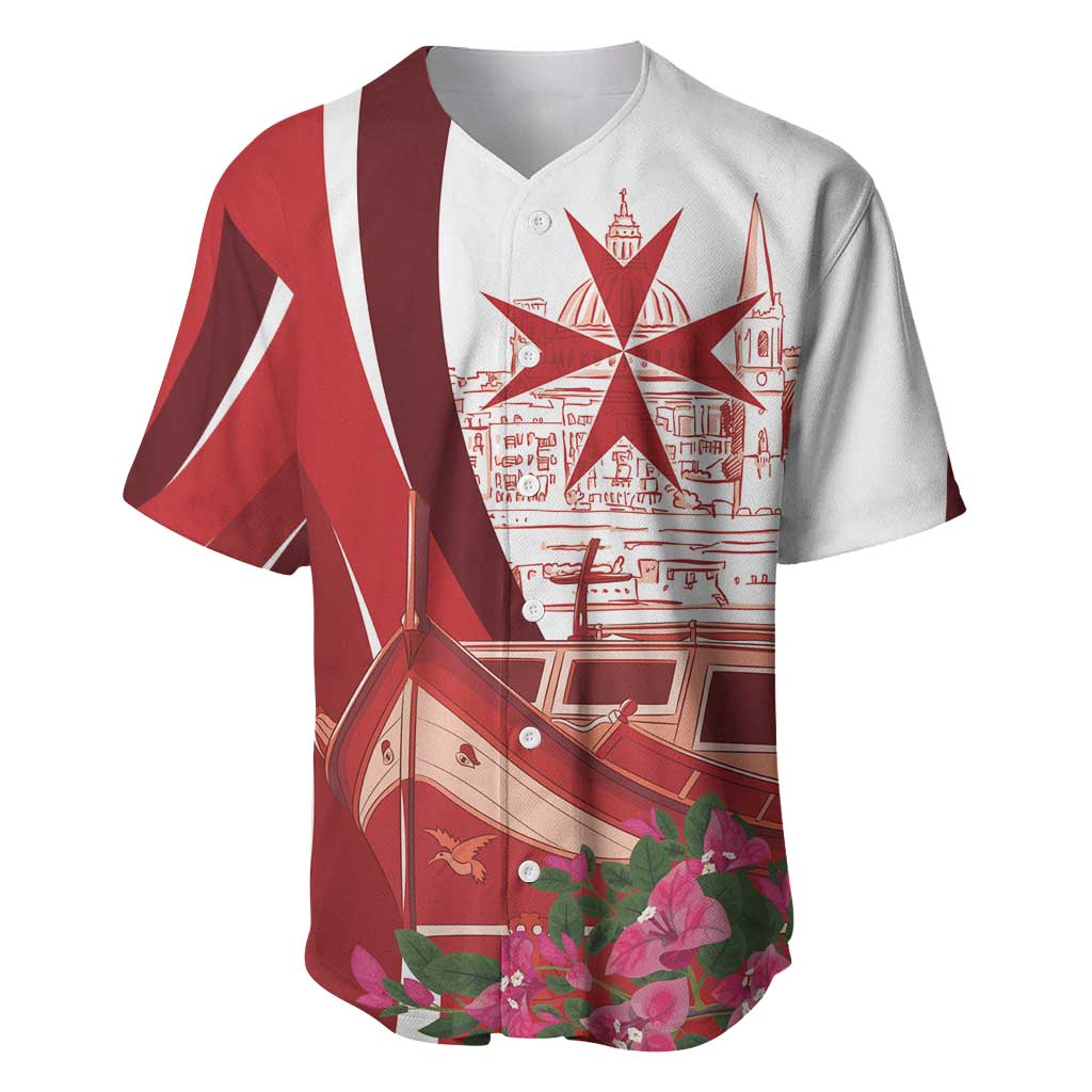 Inhobbok Malta Personalized Baseball Jersey Valetta Scenery
