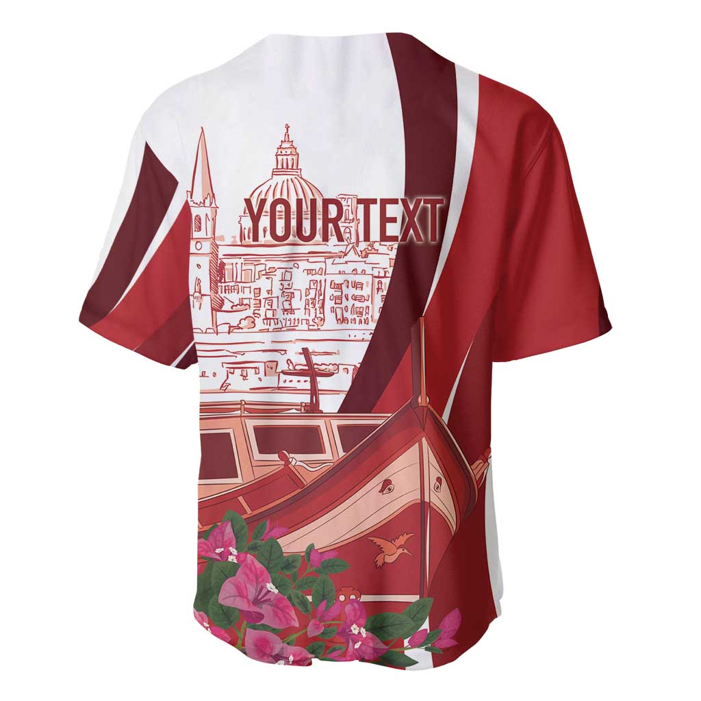 Inhobbok Malta Personalized Baseball Jersey Valetta Scenery