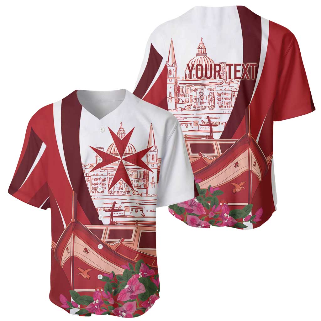 Inhobbok Malta Personalized Baseball Jersey Valetta Scenery