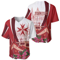 Inhobbok Malta Personalized Baseball Jersey Valetta Scenery