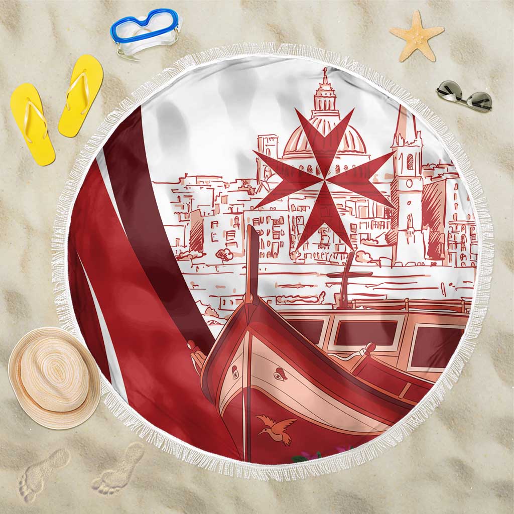 Inhobbok Malta Beach Blanket Valetta Scenery
