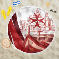 Inhobbok Malta Beach Blanket Valetta Scenery