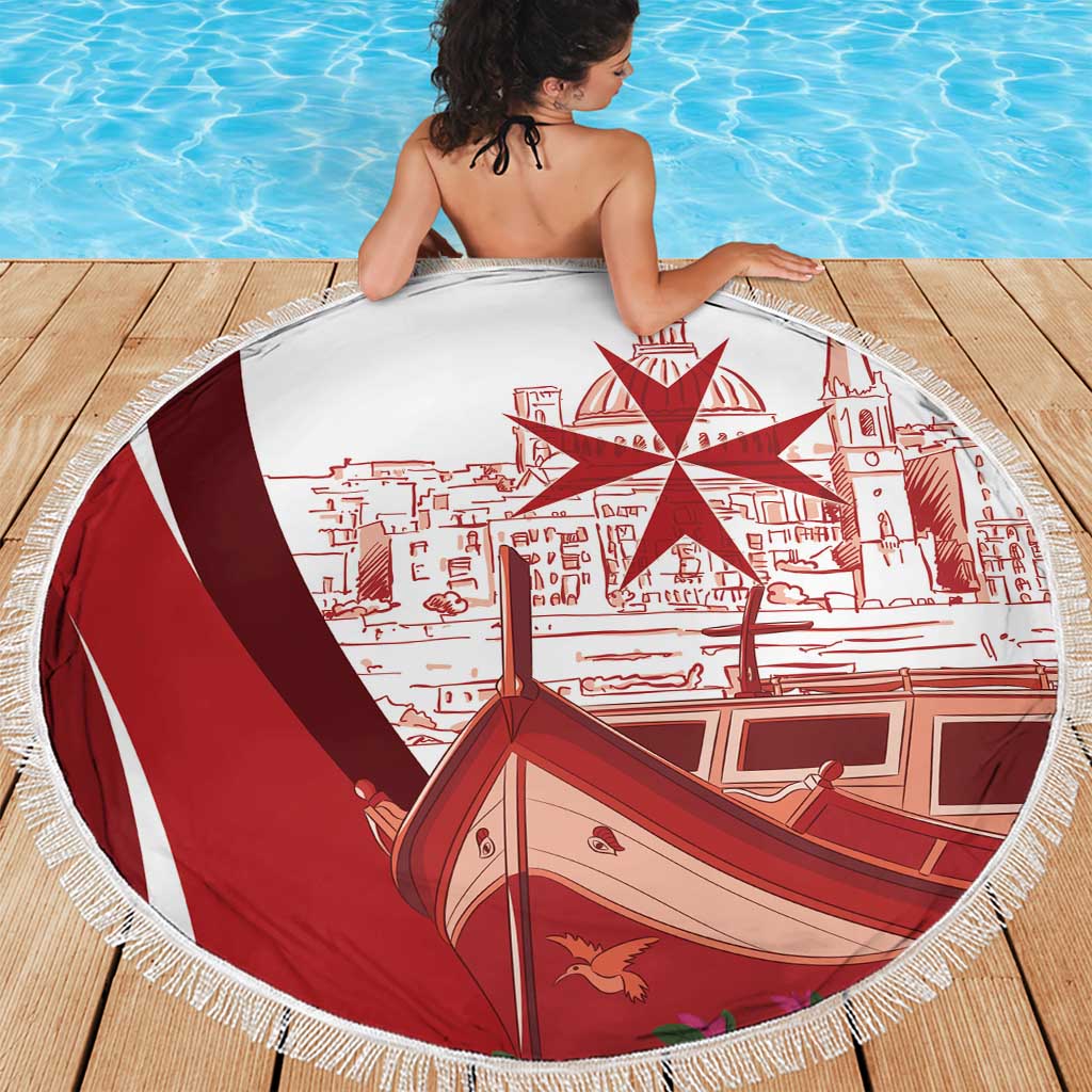 Inhobbok Malta Beach Blanket Valetta Scenery