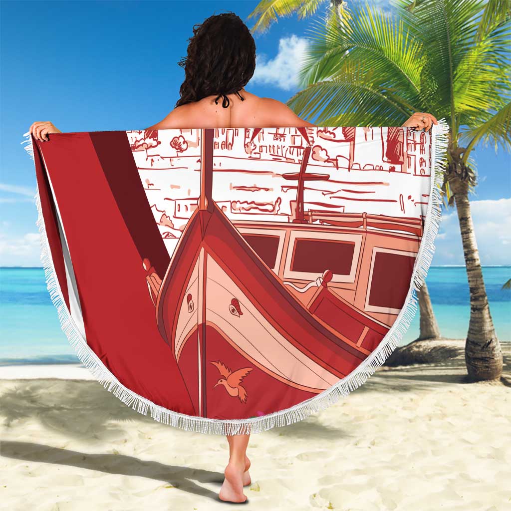 Inhobbok Malta Beach Blanket Valetta Scenery