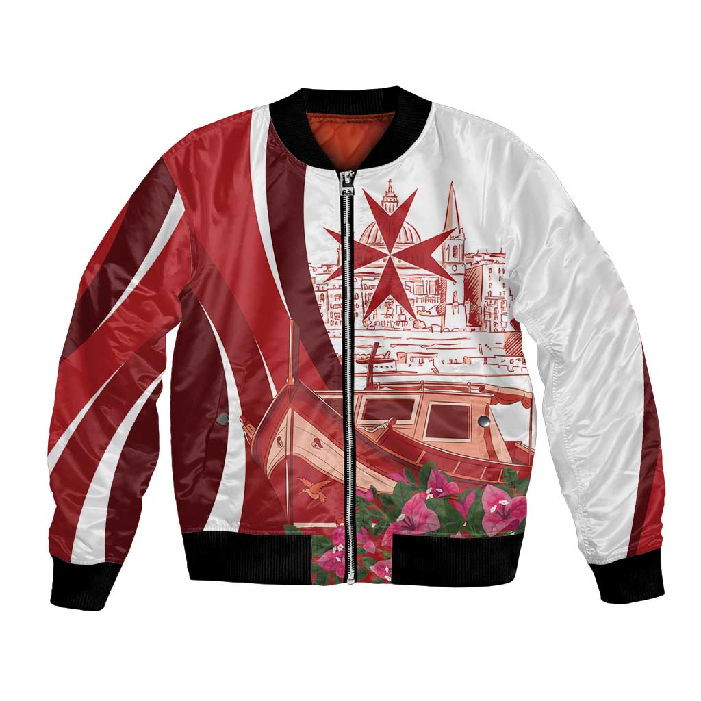 Inhobbok Malta Personalized Bomber Jacket Valetta Scenery