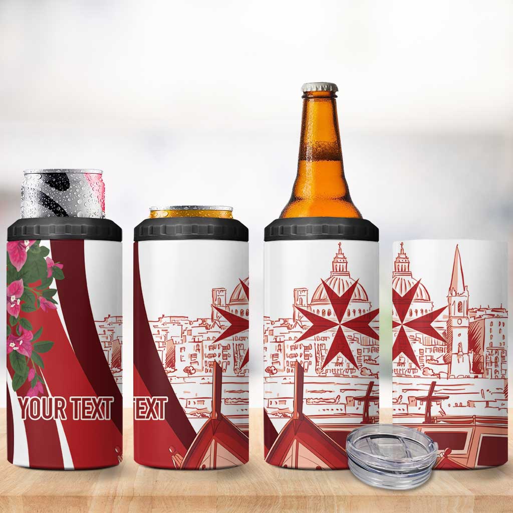Inhobbok Malta Personalized 4 in 1 Can Cooler Tumbler Valetta Scenery