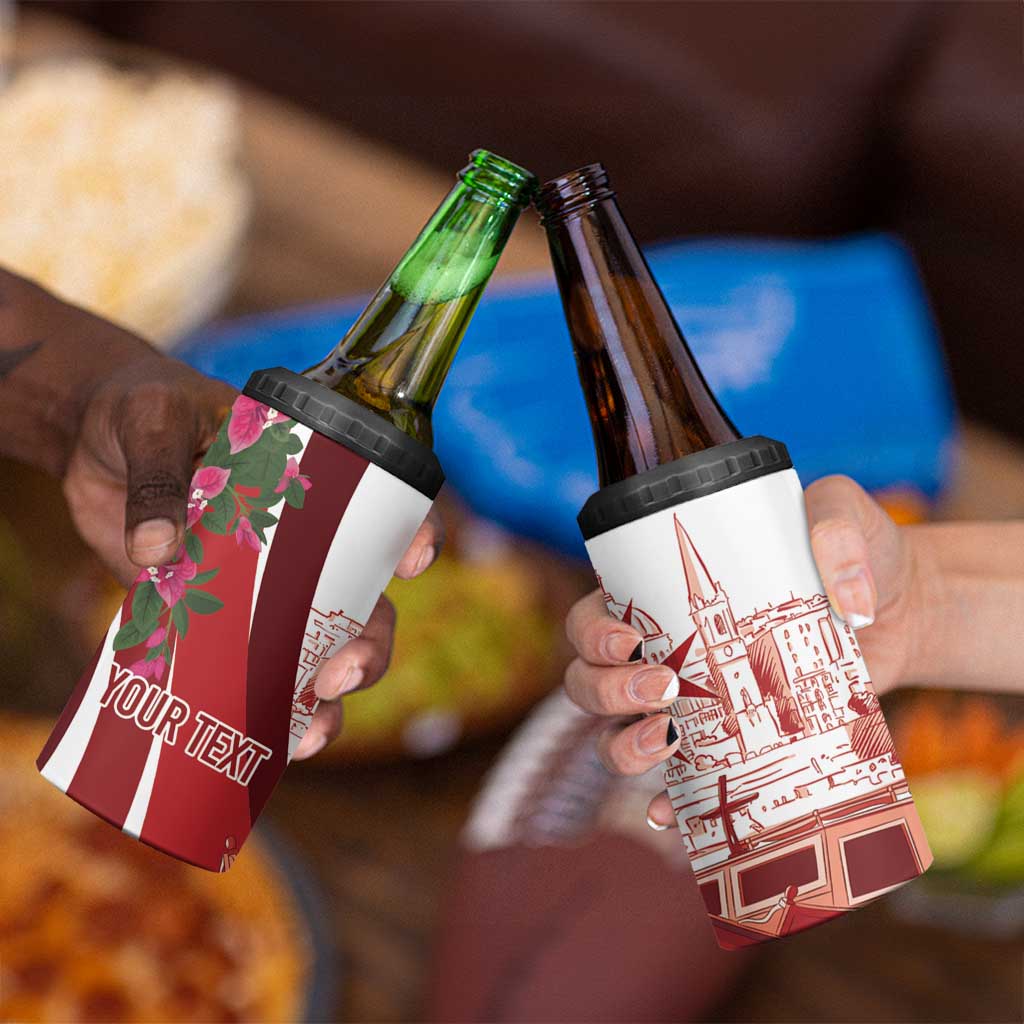 Inhobbok Malta Personalized 4 in 1 Can Cooler Tumbler Valetta Scenery