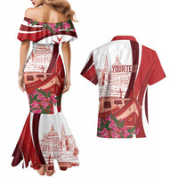 Inhobbok Malta Personalized Couples Matching Mermaid Dress and Hawaiian Shirt Valetta Scenery