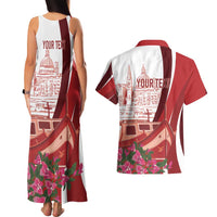 Inhobbok Malta Personalized Couples Matching Tank Maxi Dress and Hawaiian Shirt Valetta Scenery
