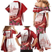 Inhobbok Malta Personalized Family Matching Mermaid Dress and Hawaiian Shirt Valetta Scenery