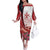 Inhobbok Malta Personalized Family Matching Off The Shoulder Long Sleeve Dress and Hawaiian Shirt Valetta Scenery
