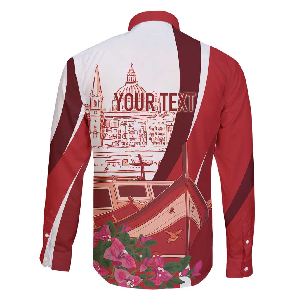 Inhobbok Malta Personalized Family Matching Off Shoulder Short Dress and Hawaiian Shirt Valetta Scenery