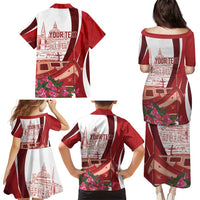 Inhobbok Malta Personalized Family Matching Puletasi and Hawaiian Shirt Valetta Scenery