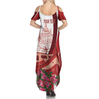 Inhobbok Malta Personalized Family Matching Summer Maxi Dress and Hawaiian Shirt Valetta Scenery