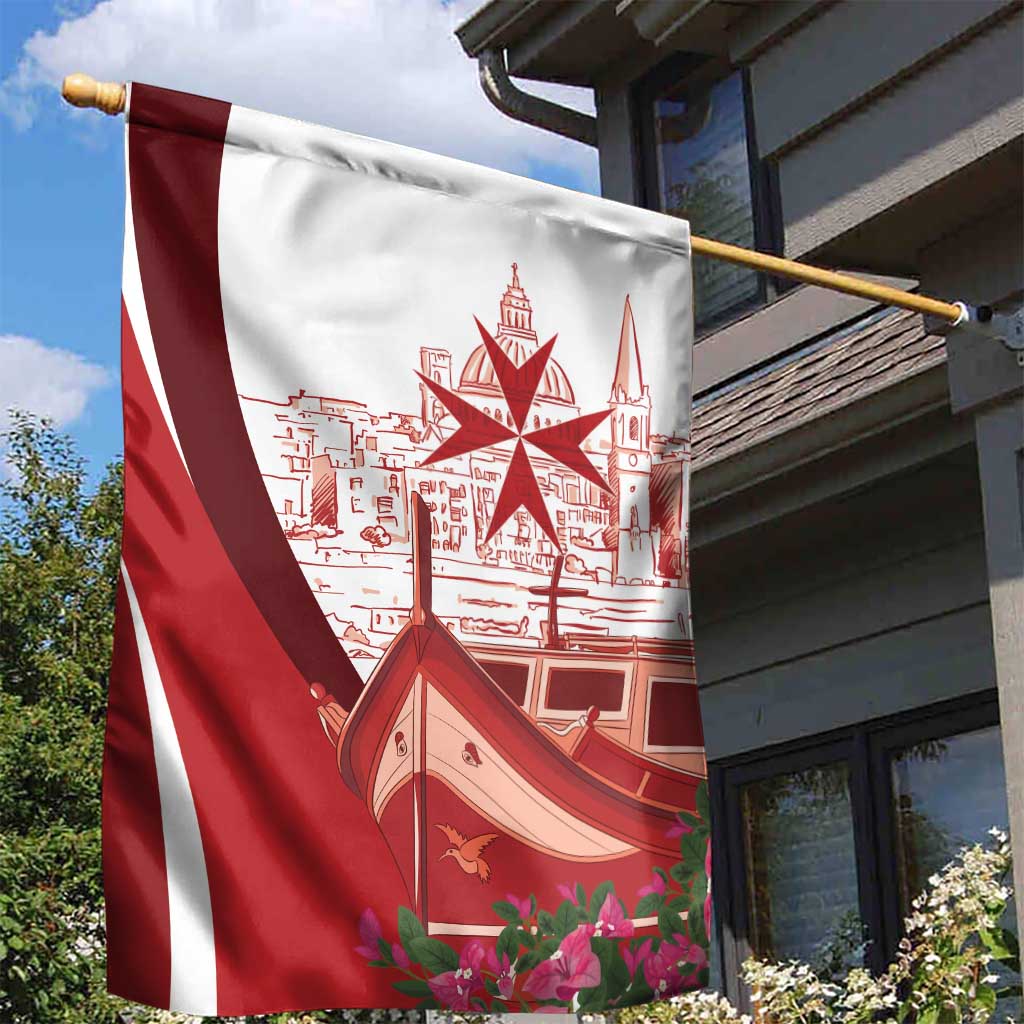 Inhobbok Malta Garden Flag Valetta Scenery