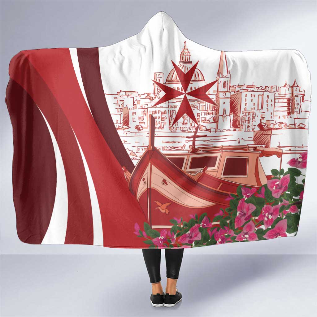 Inhobbok Malta Hooded Blanket Valetta Scenery