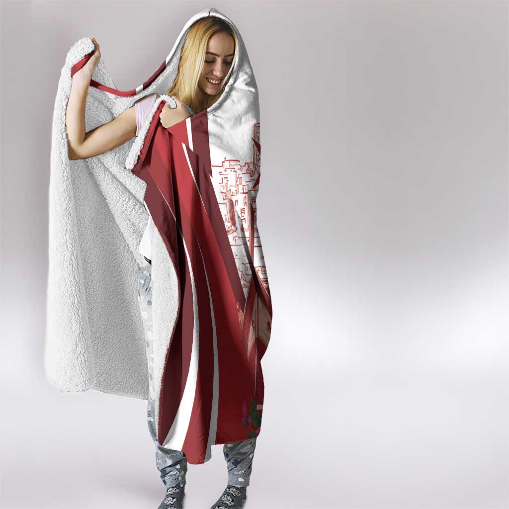 Inhobbok Malta Hooded Blanket Valetta Scenery