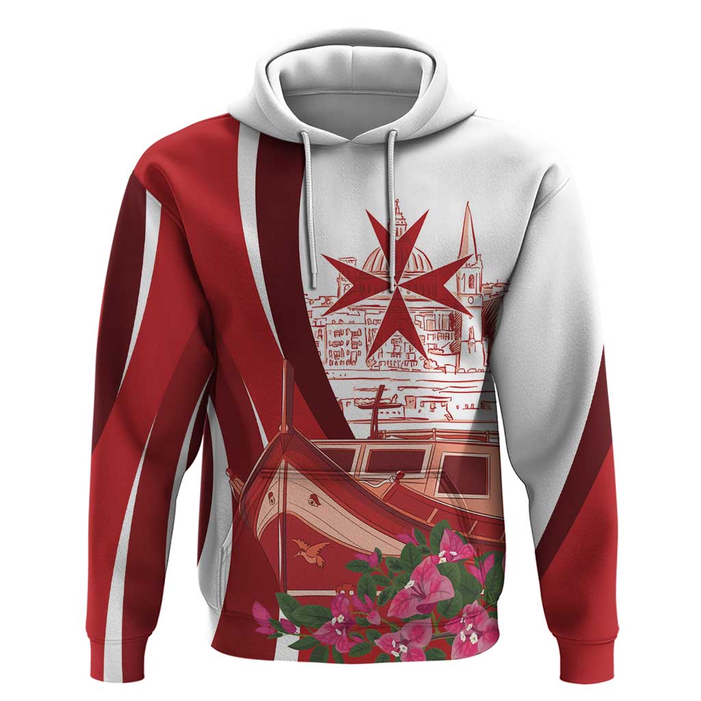 Inhobbok Malta Personalized Hoodie Valetta Scenery
