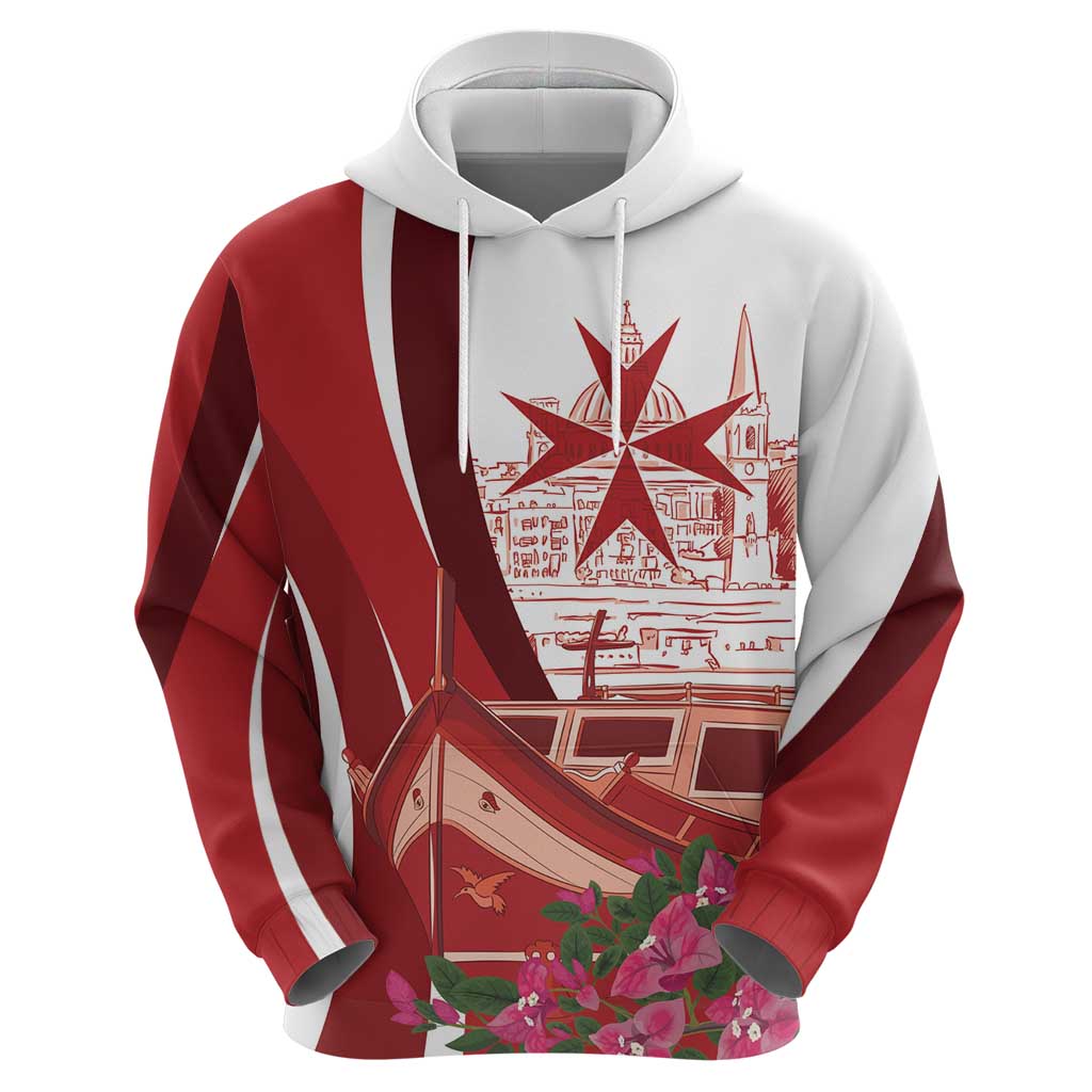 Inhobbok Malta Personalized Hoodie Valetta Scenery