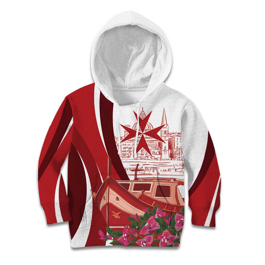 Inhobbok Malta Personalized Kid Hoodie Valetta Scenery